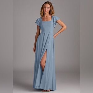 Azazi Bondi dusty Blue Maxi Dress